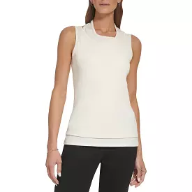 DKNY Womens Layered Sleeveless Tank Top