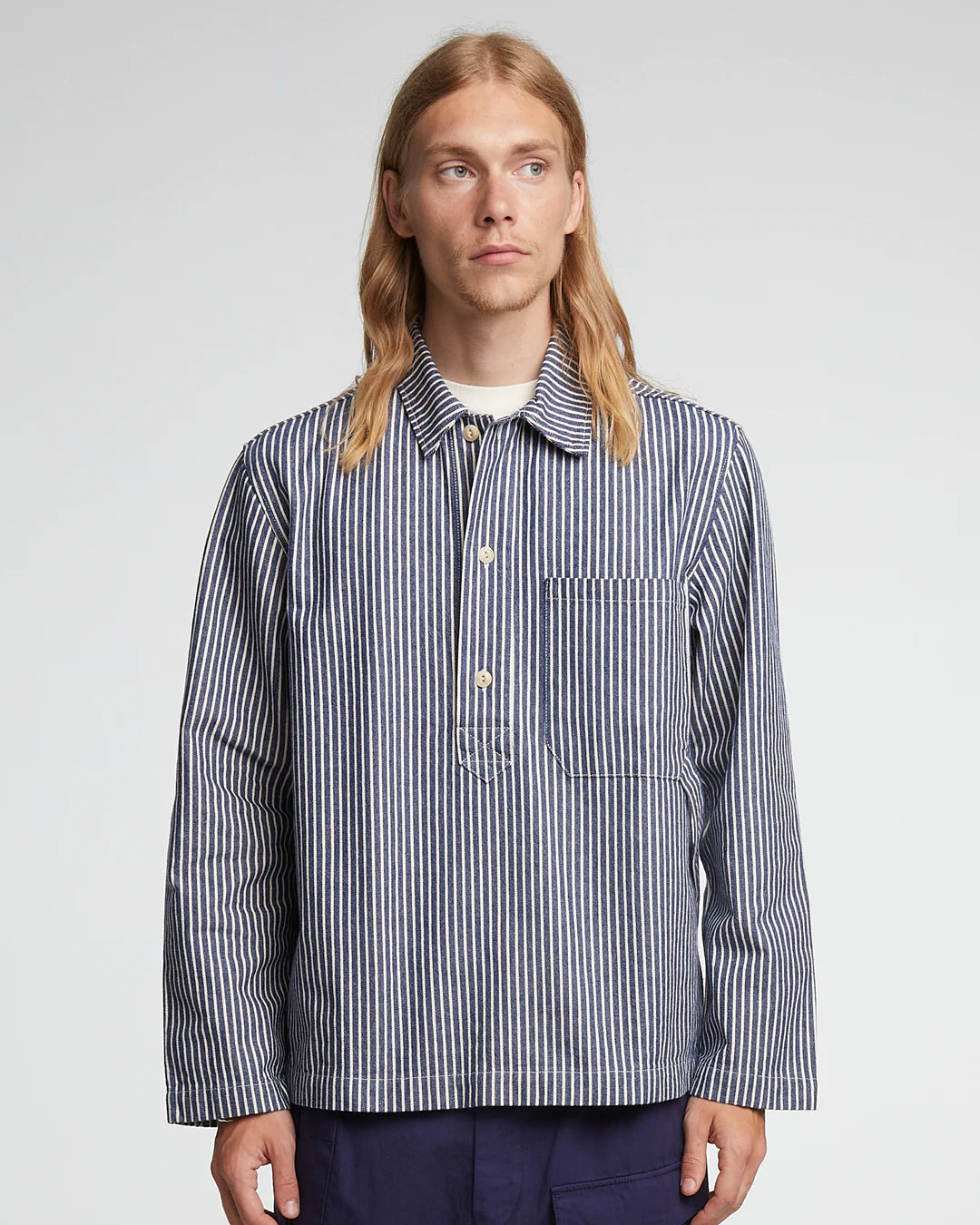 EAT DUST Fisherman Smock / Shirt - Wild Road Stripes