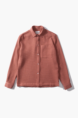 Edmmond Studios Waffle Shirt - Coral Pink