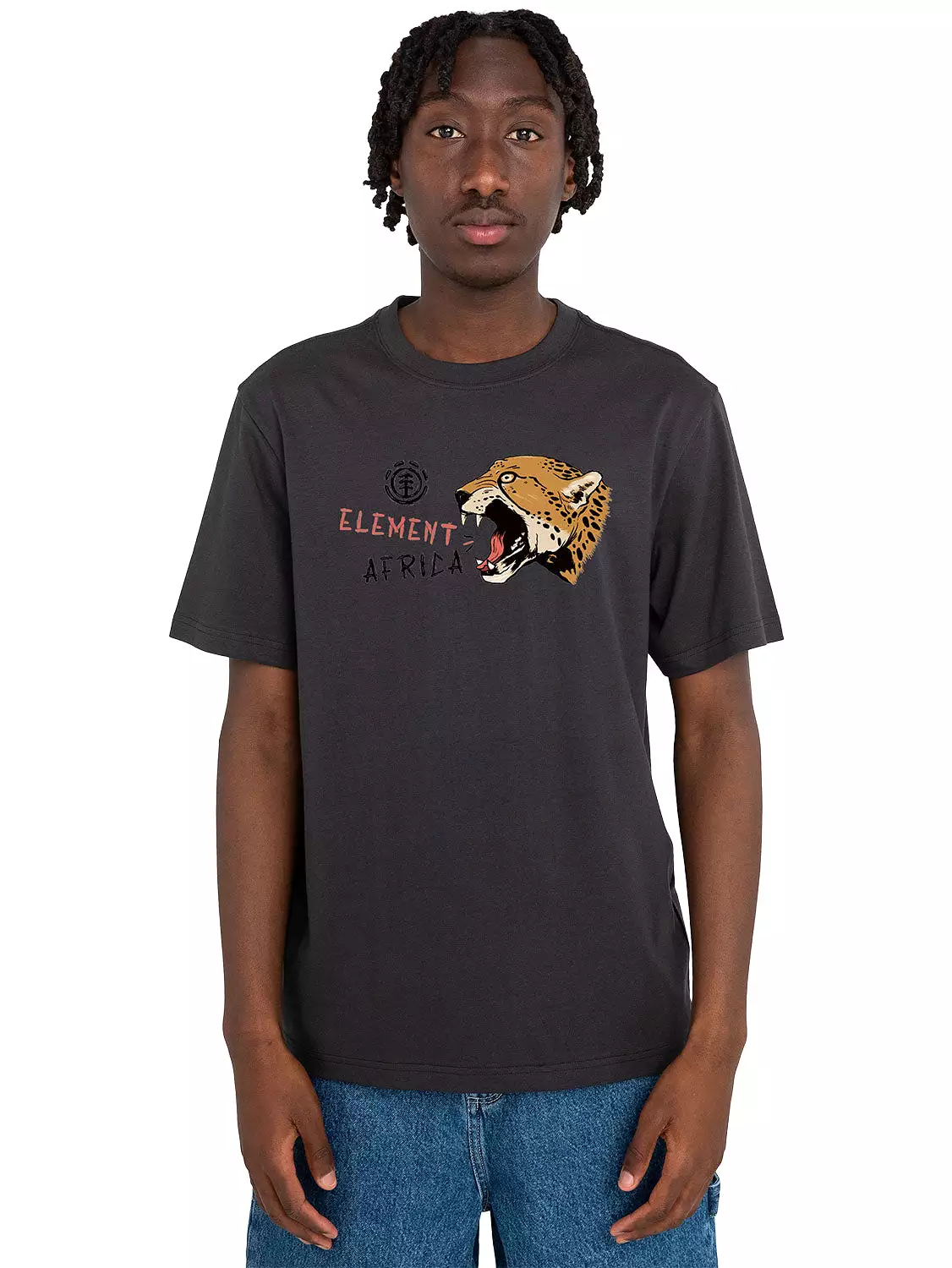 Element Men's Mjita Africa T-Shirt Charcoal