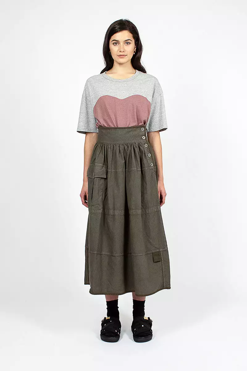 Elevation Mil Olive Skirt