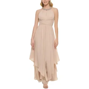 Eliza J Womens Chiffon Long Evening Dress