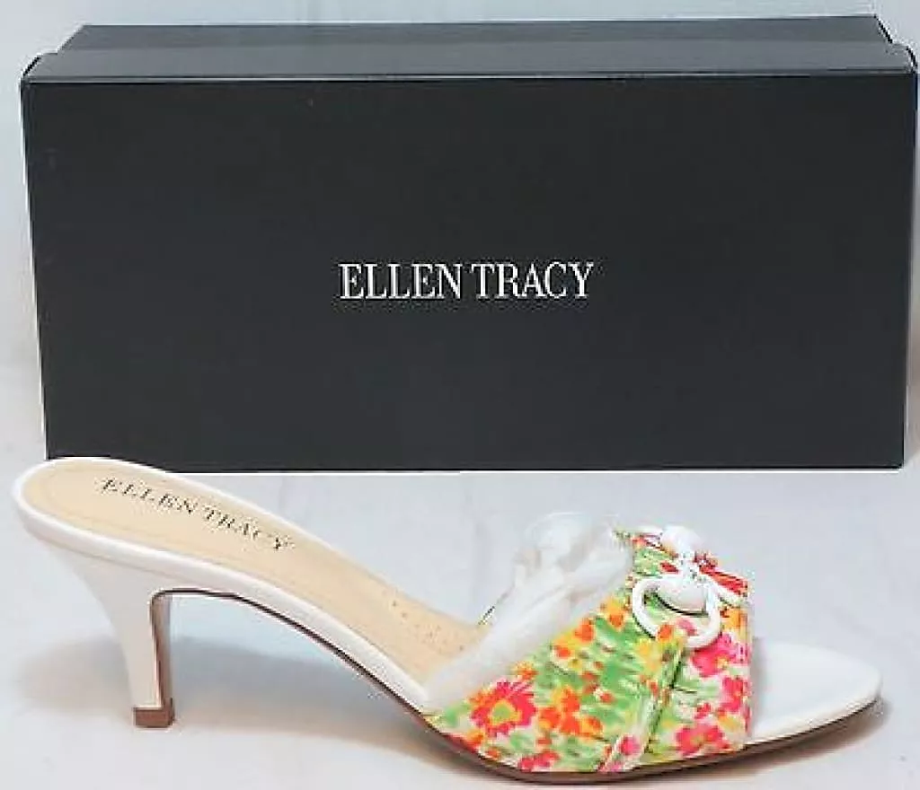 ELLEN TRACY Women's Augusta 2 Floral Slide