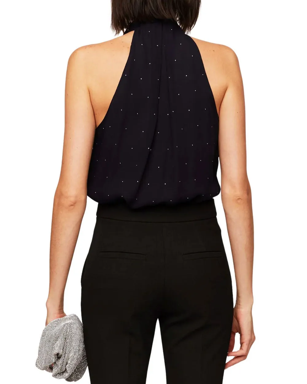 Evening Blue Embellished Amelia Top