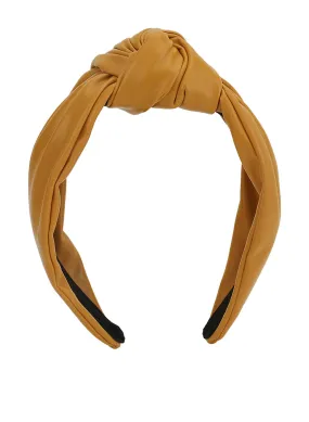 Faux Leather Broad Hairband