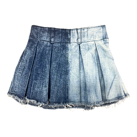 FBZ Two-Tone Denim Wash Skort