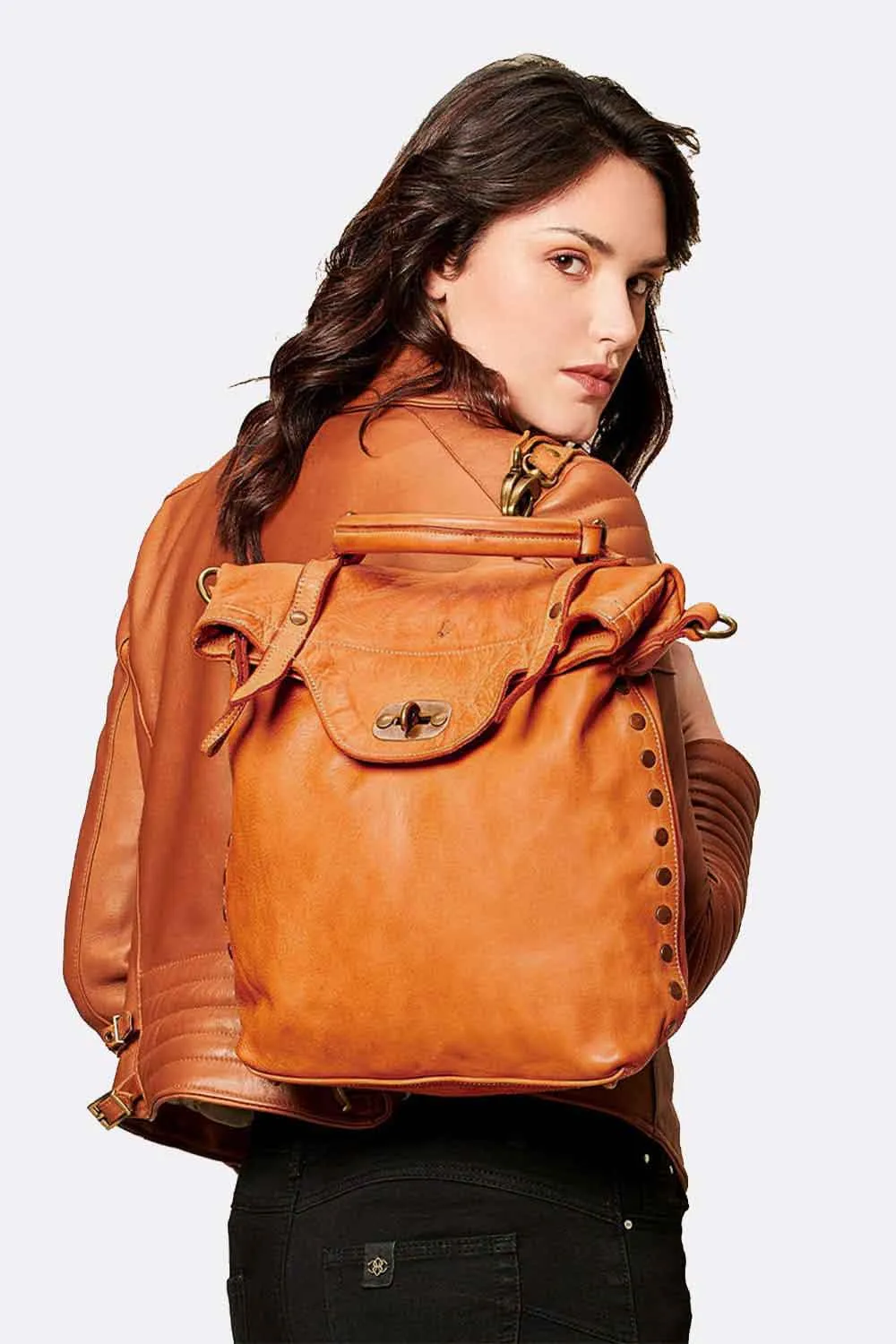 Forte leather backpack