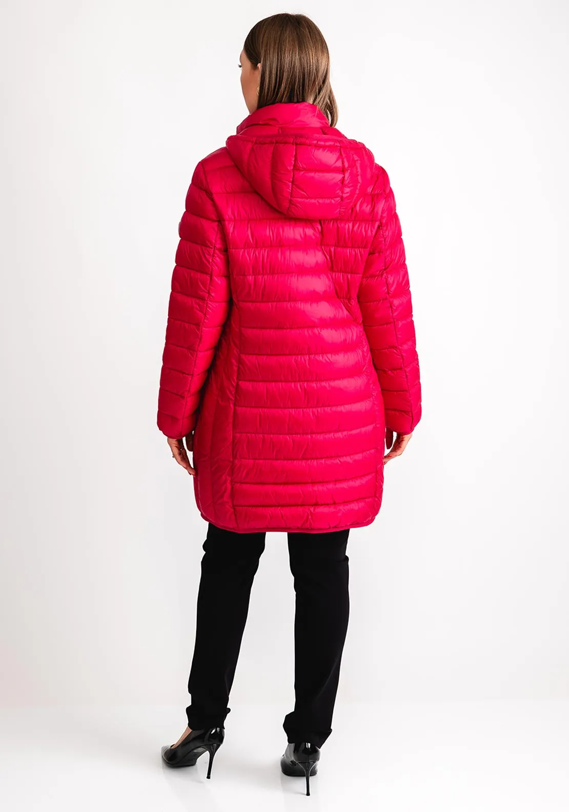 Frandsen Down Padded Hooded Coat, Pink