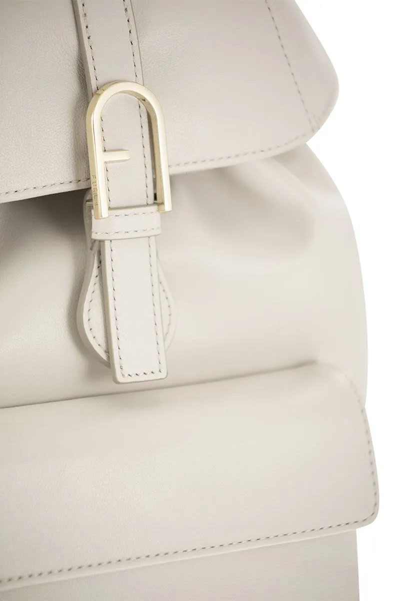 FURLA FLOW S LEATHER BACKPACK