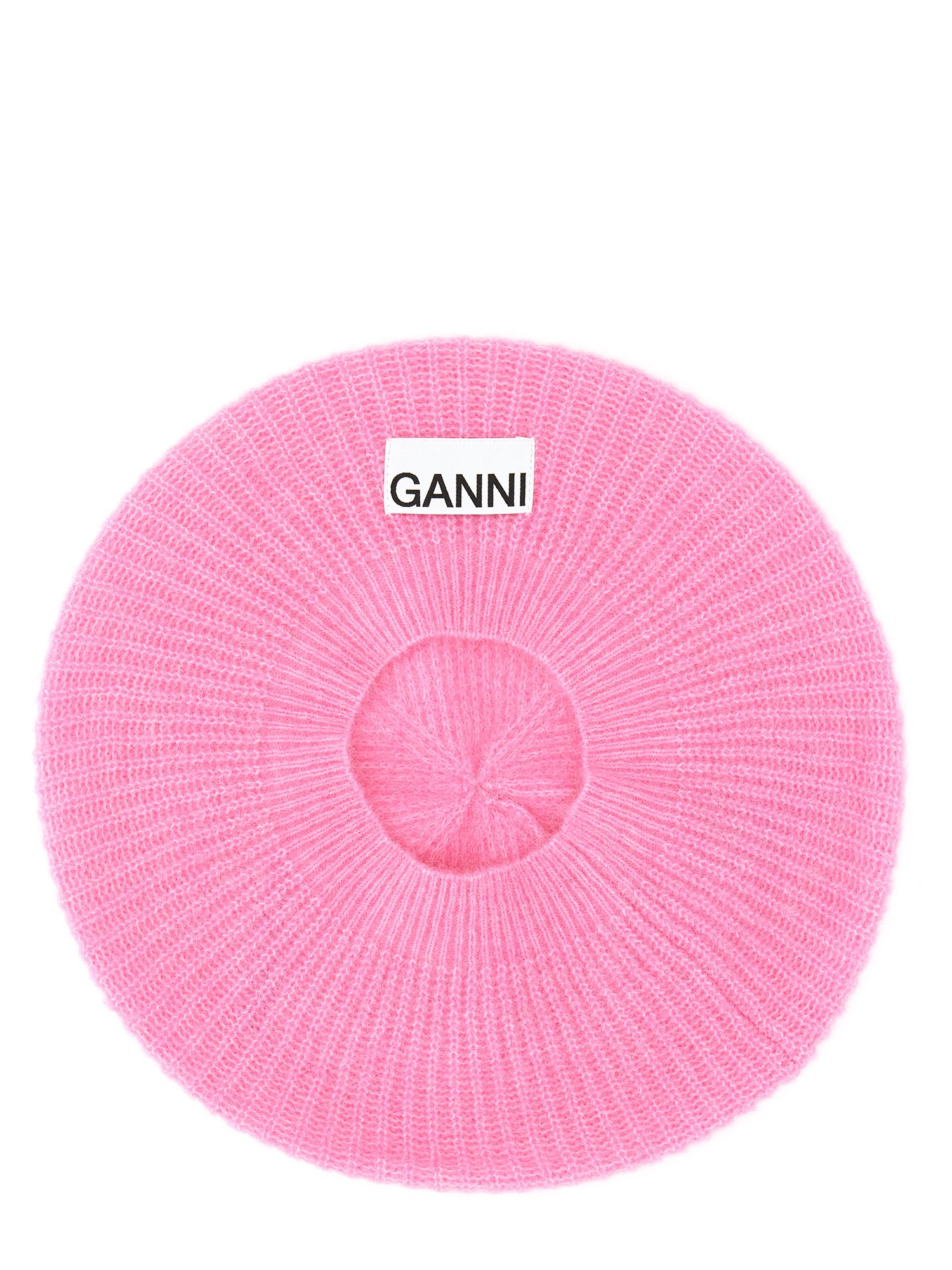 GANNI    WOOL CAP WITH LOGO