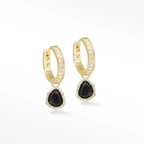 Geode 18K Yellow Gold Convertible Earrings