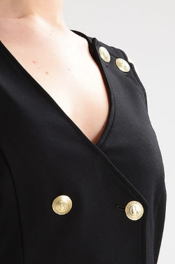 Gold Button Dress