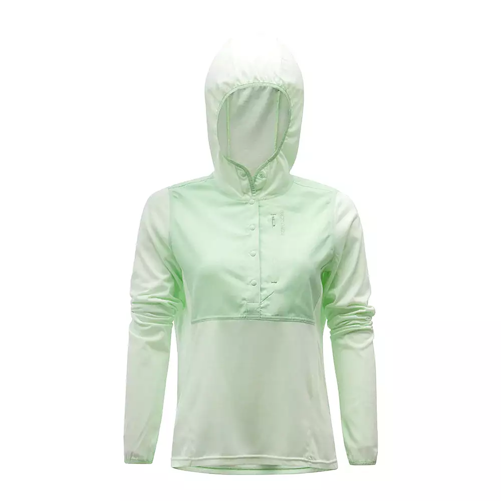 Grundens Women's Shorebreak Performance Lightweight Fishing Hoodie Pastel Green