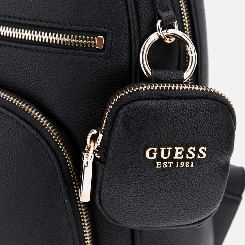 Guess Powerplay Grained-Effect Faux Leather Backpack