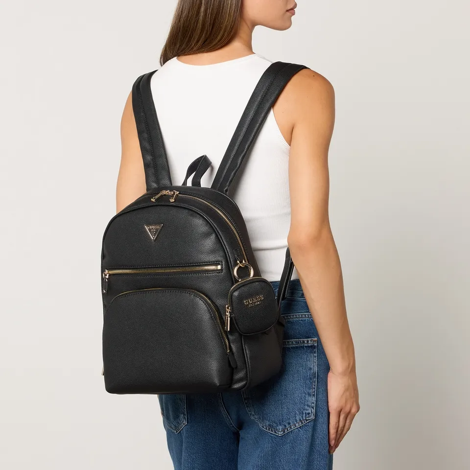 Guess Powerplay Grained-Effect Faux Leather Backpack