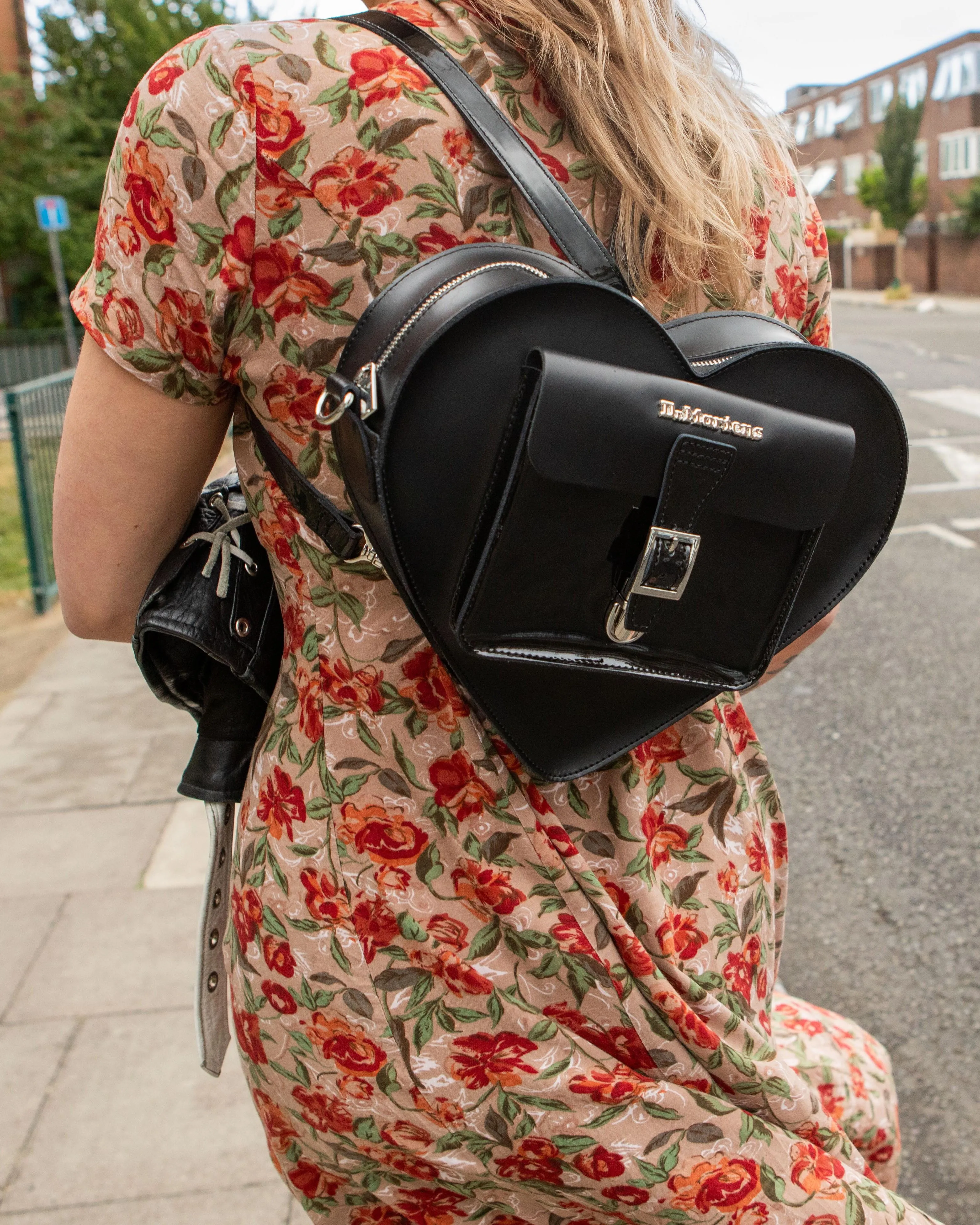 Heart Shaped Leather Backpack