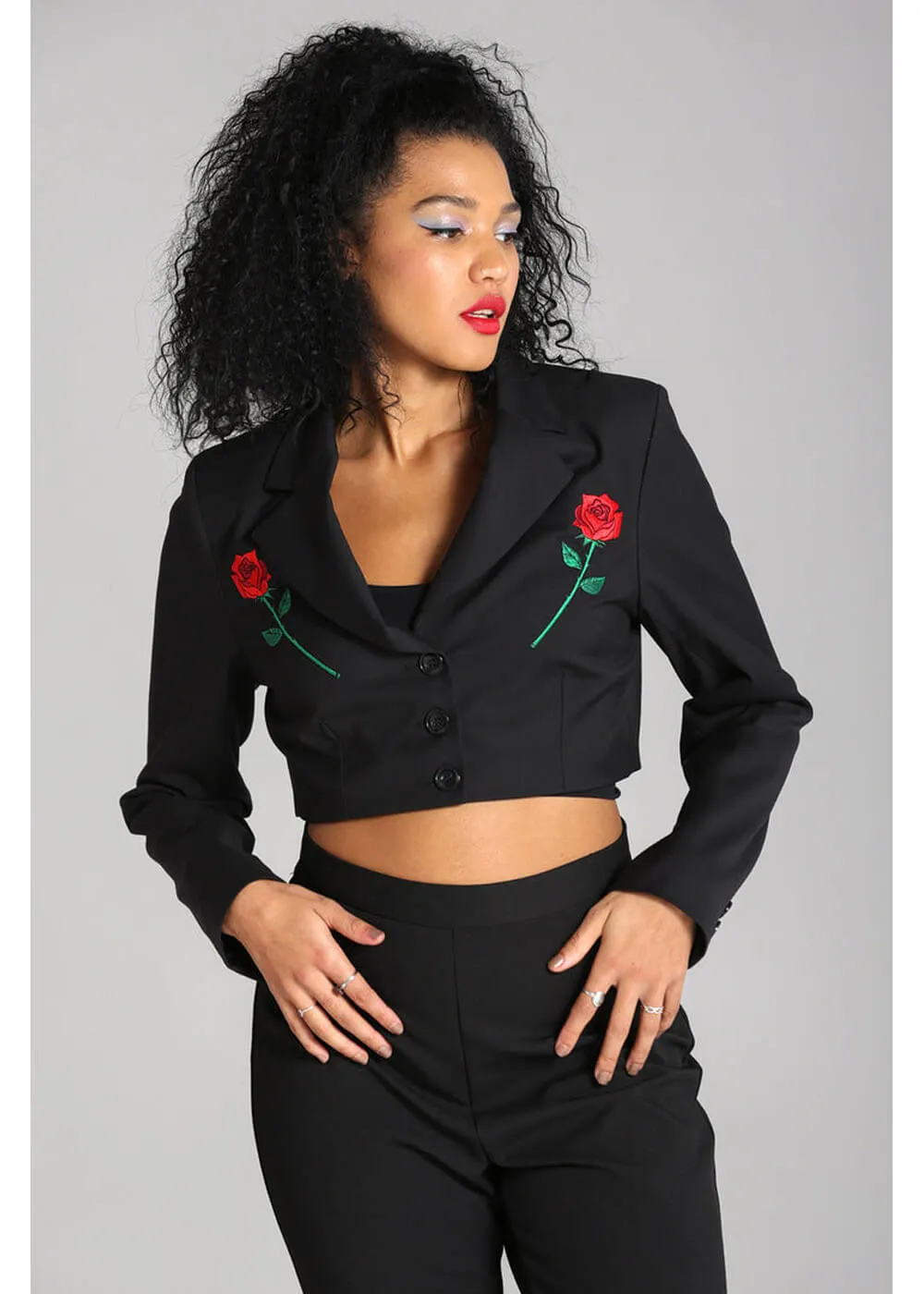 Hell Bunny Viva Maria Blazer Black