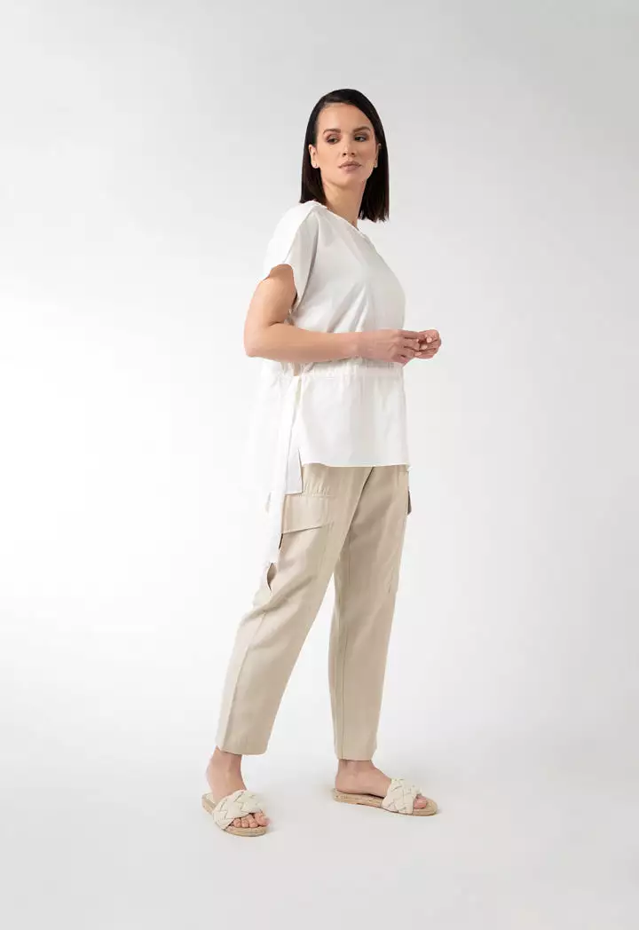 High Low Hem Solid T-Shirt