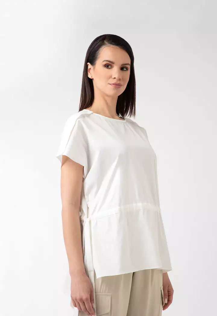 High Low Hem Solid T-Shirt