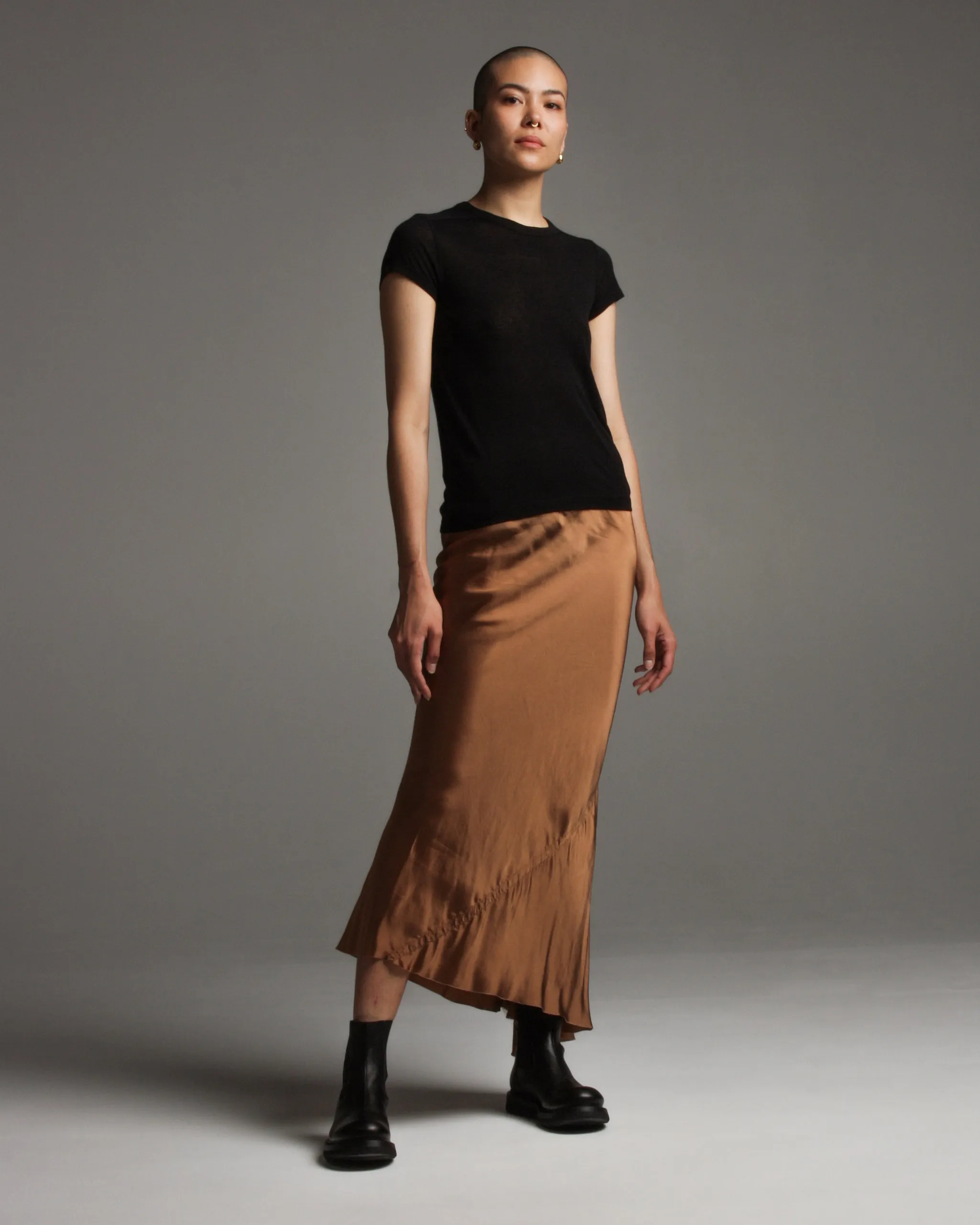 Honey Calf Bias Skirt