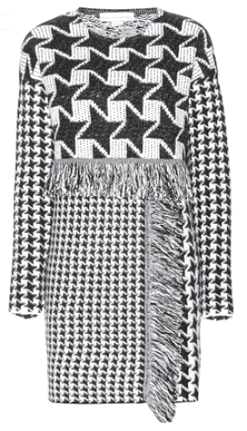 Houndstooth Wool Dress