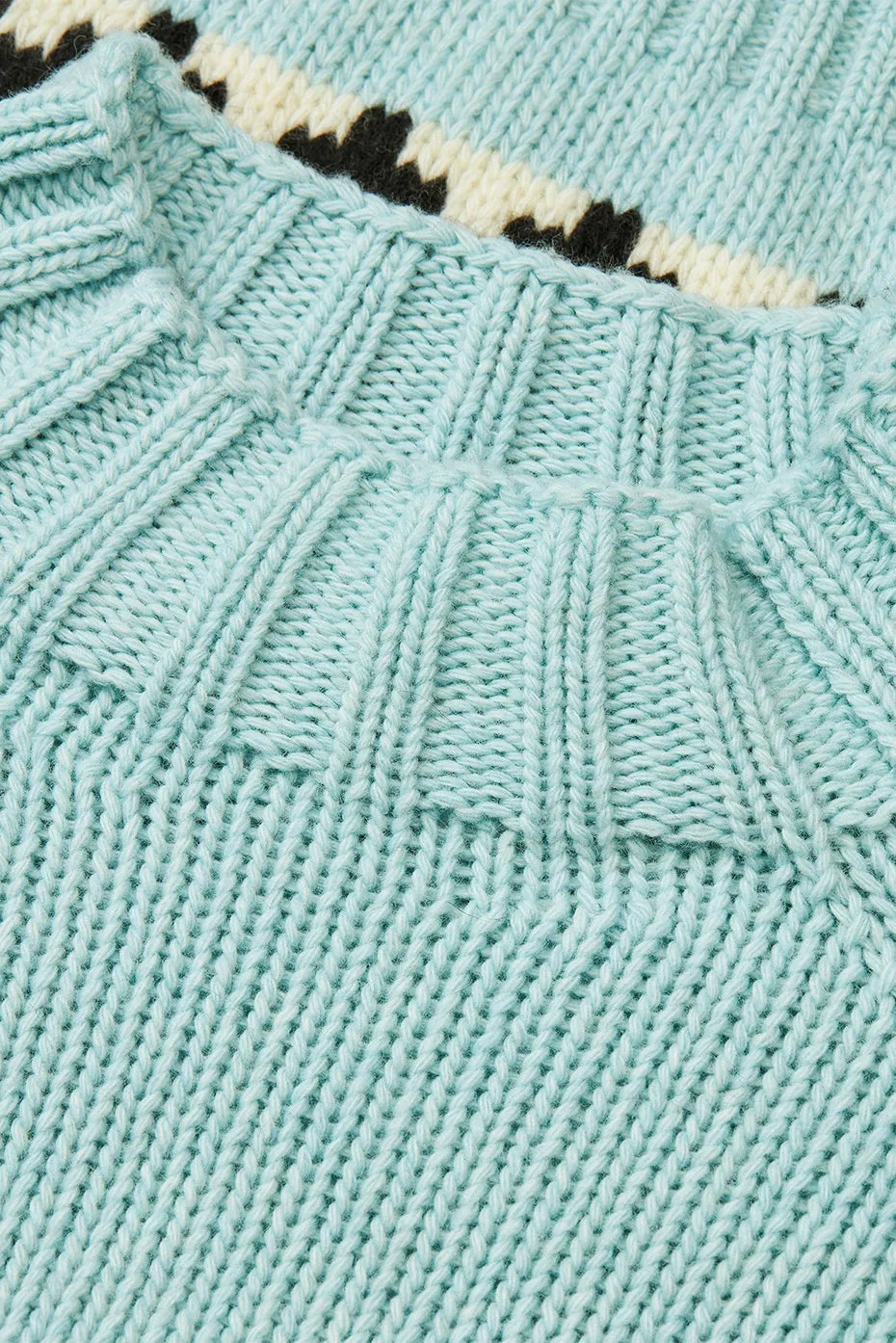 Iced Aqua Recycled Iceland Bjarki Sweater