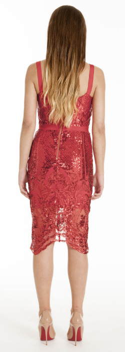 Isabella Red Cocktail Dress