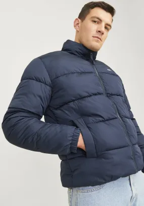 JJ Rebel by Jack & Jones Logo Puffer Jacket, Navy Blazer