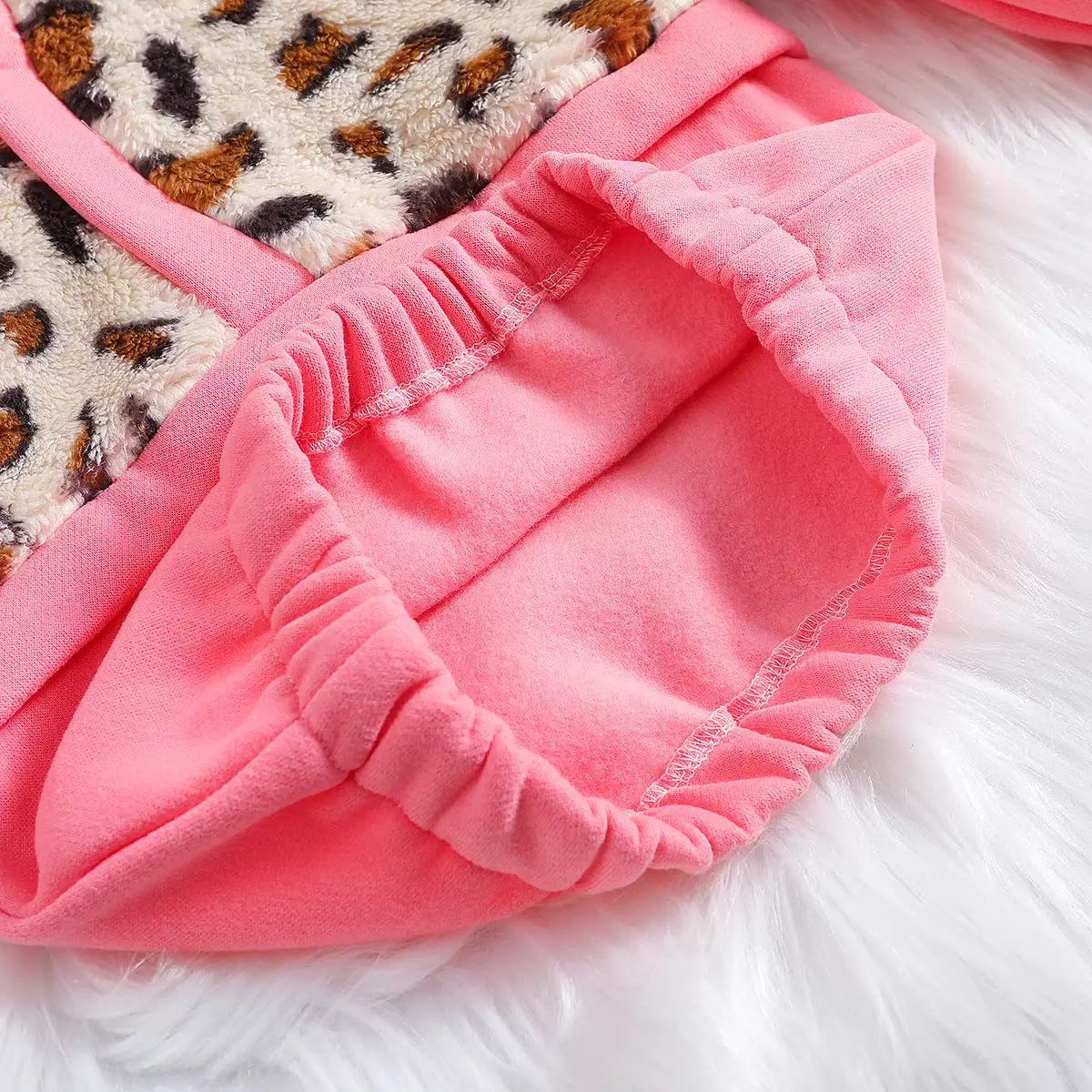 Kid Girls Color-blocking Leopard print Hoodies Sweatshirts Wholesale 23102002