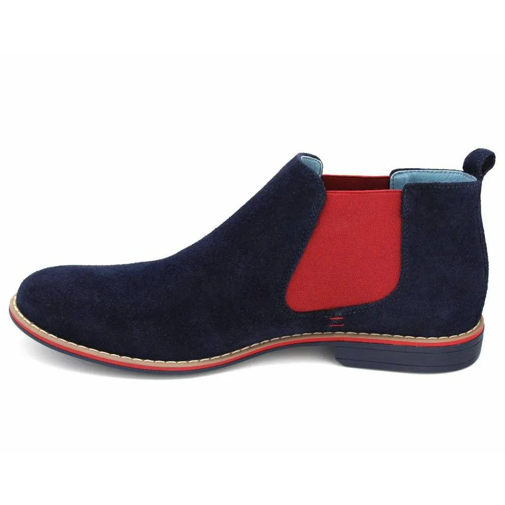 Lacuzzo Navy Chelsea Boot