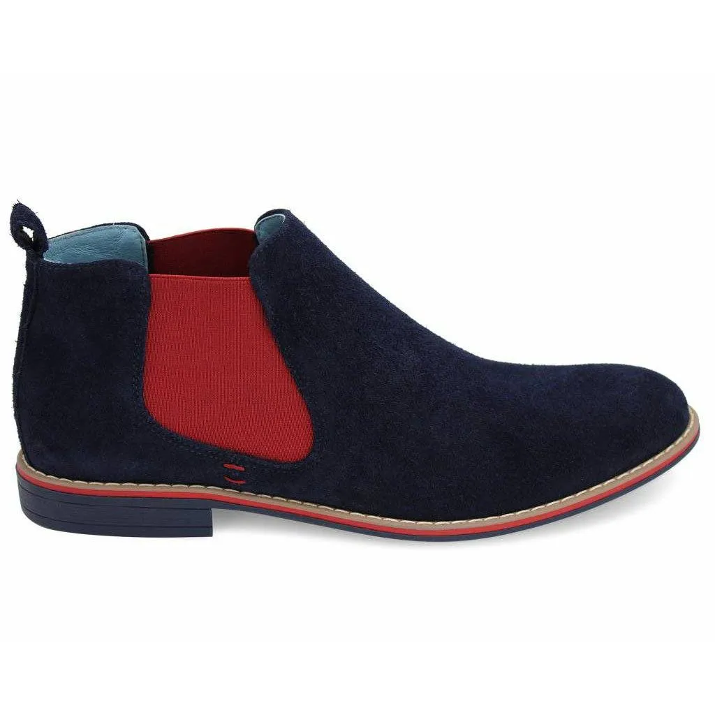 Lacuzzo Navy Chelsea Boot