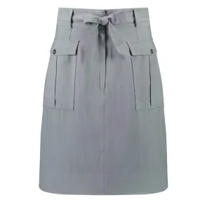 Lanii Women's Mid Length Skirt - Slate Grey