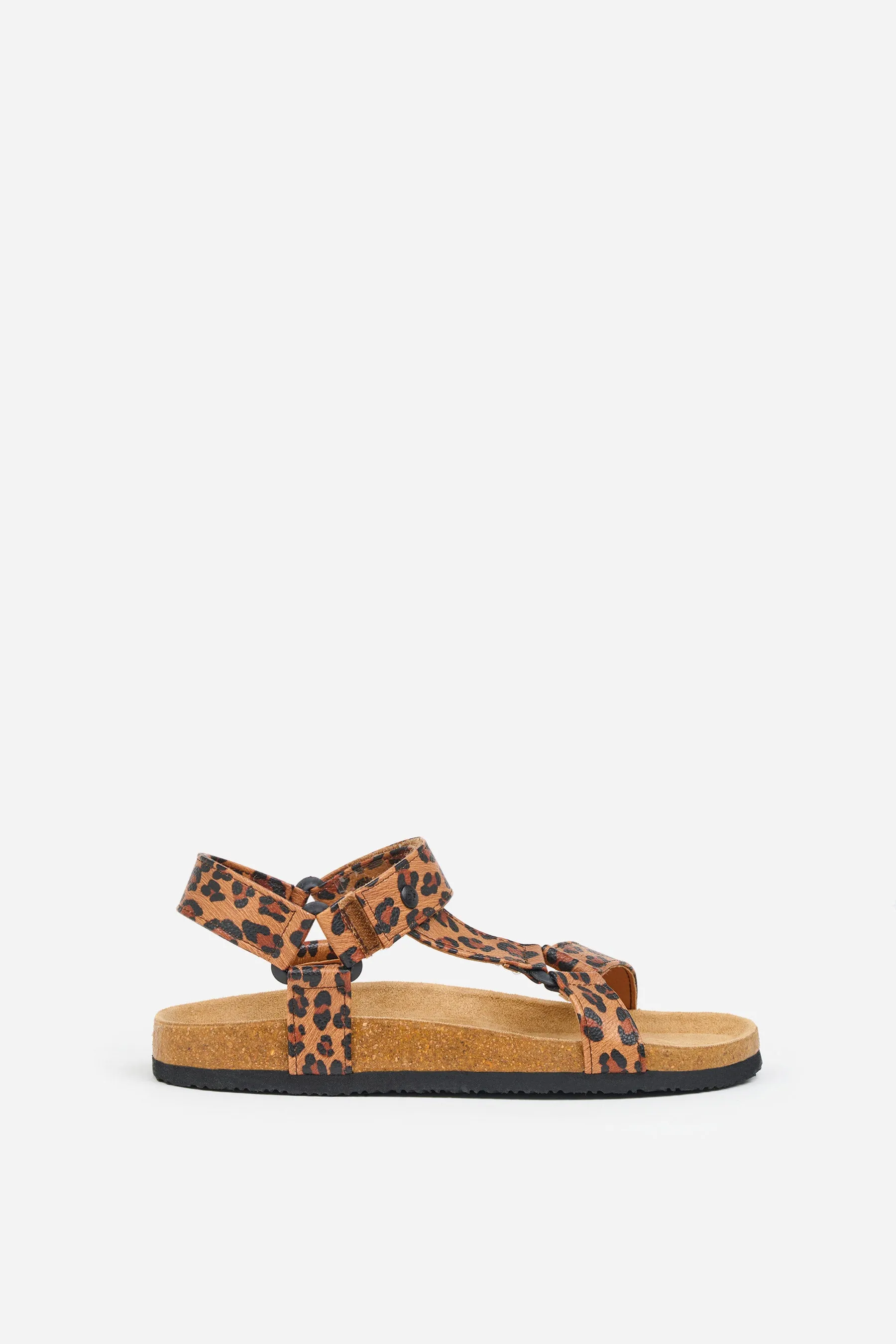 Leopard Strappy Sandals