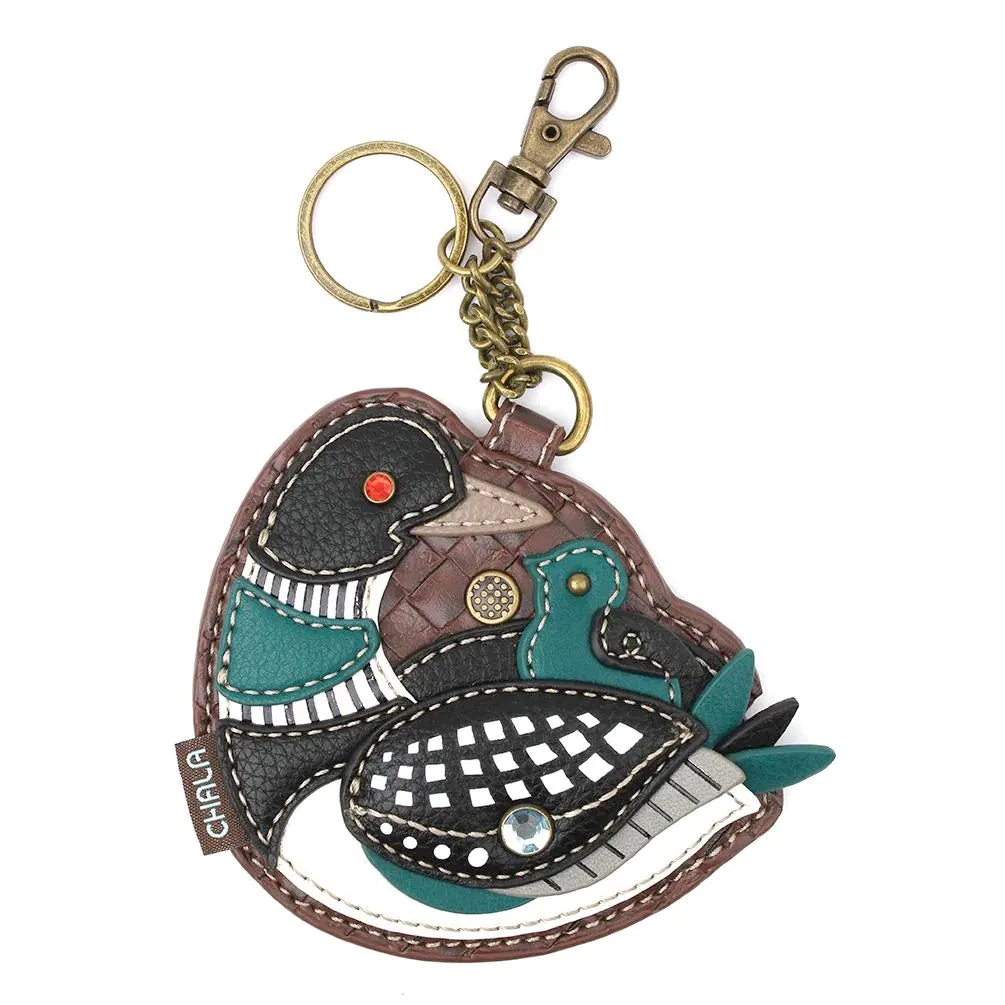 Loon Bird Coin Purse and Key Chain