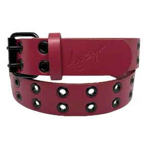 Loosey Grommet Hole Belt Maroon