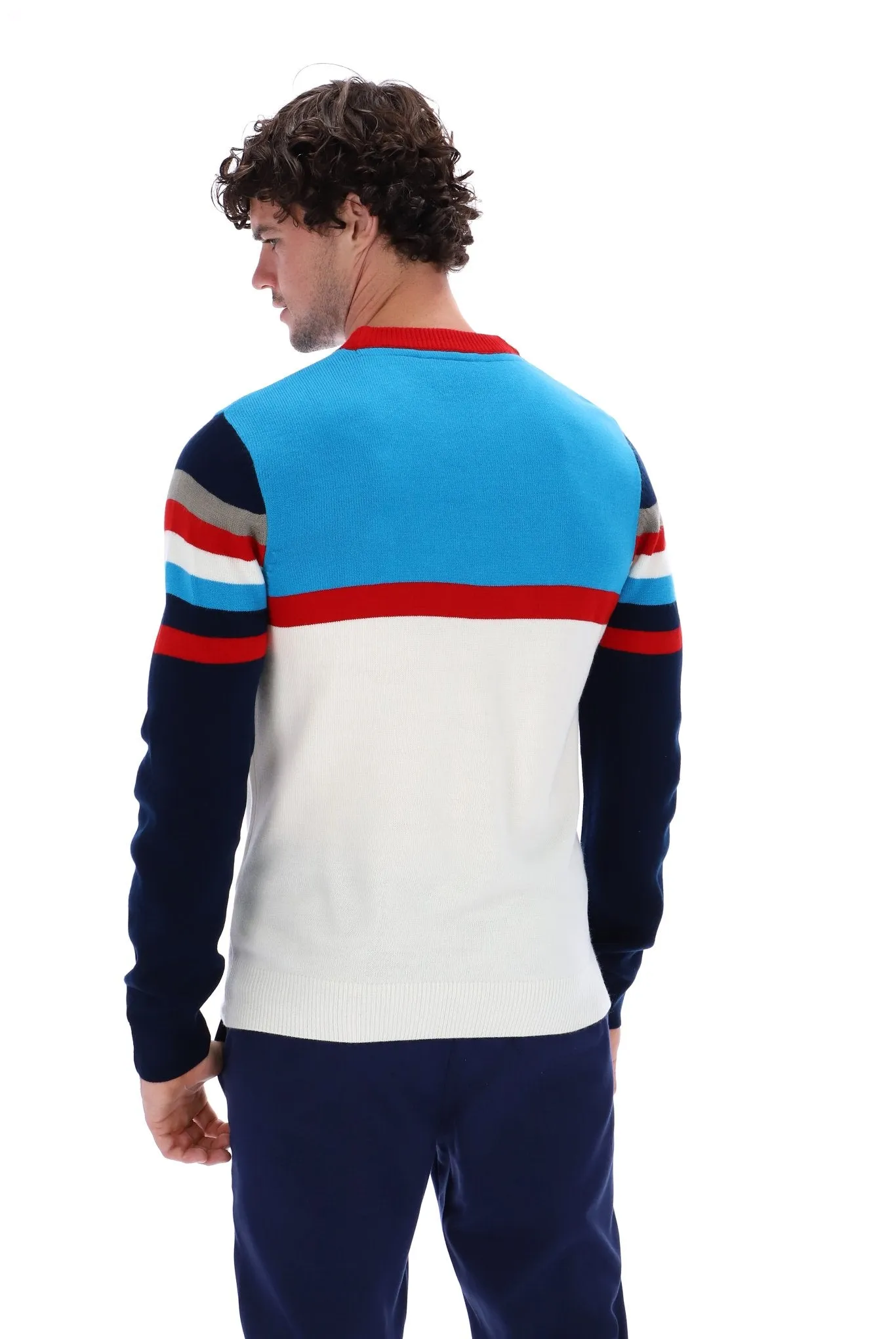 Lorenzo Stripe Crew Sweater