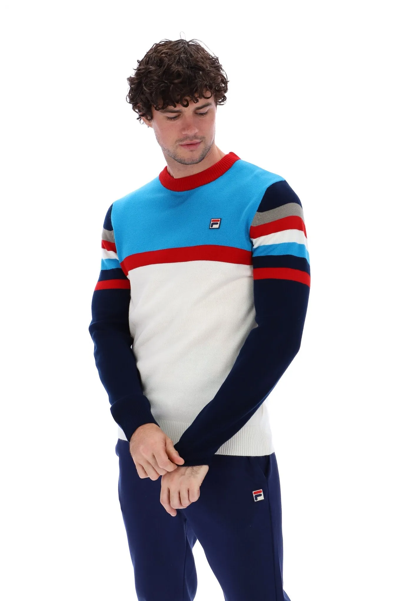 Lorenzo Stripe Crew Sweater