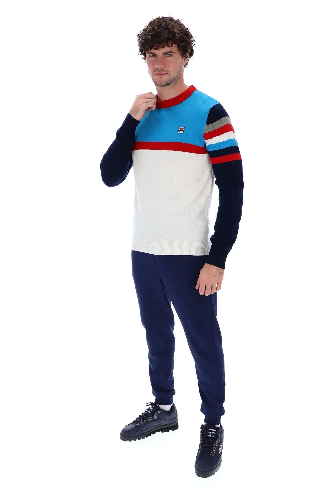 Lorenzo Stripe Crew Sweater