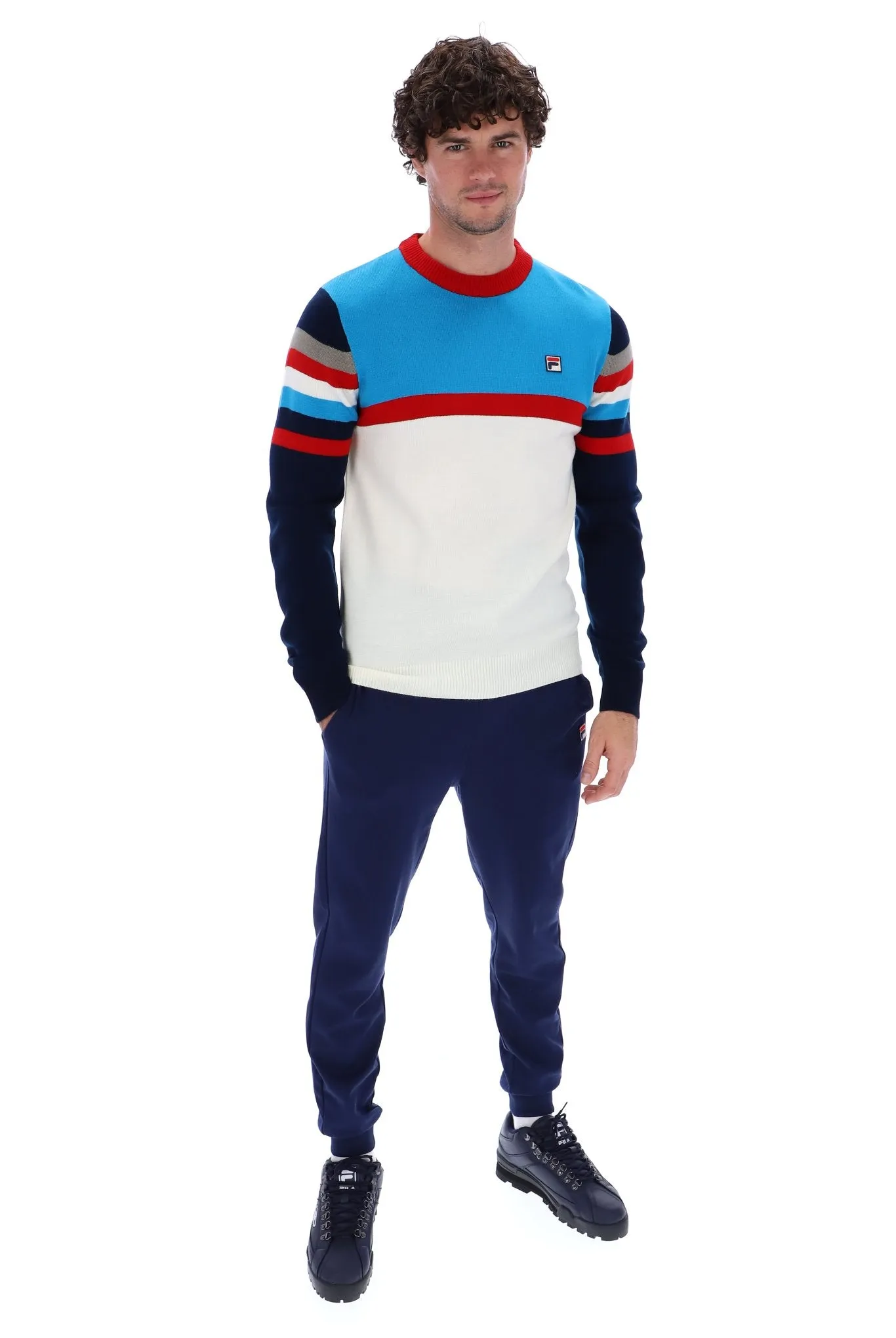 Lorenzo Stripe Crew Sweater