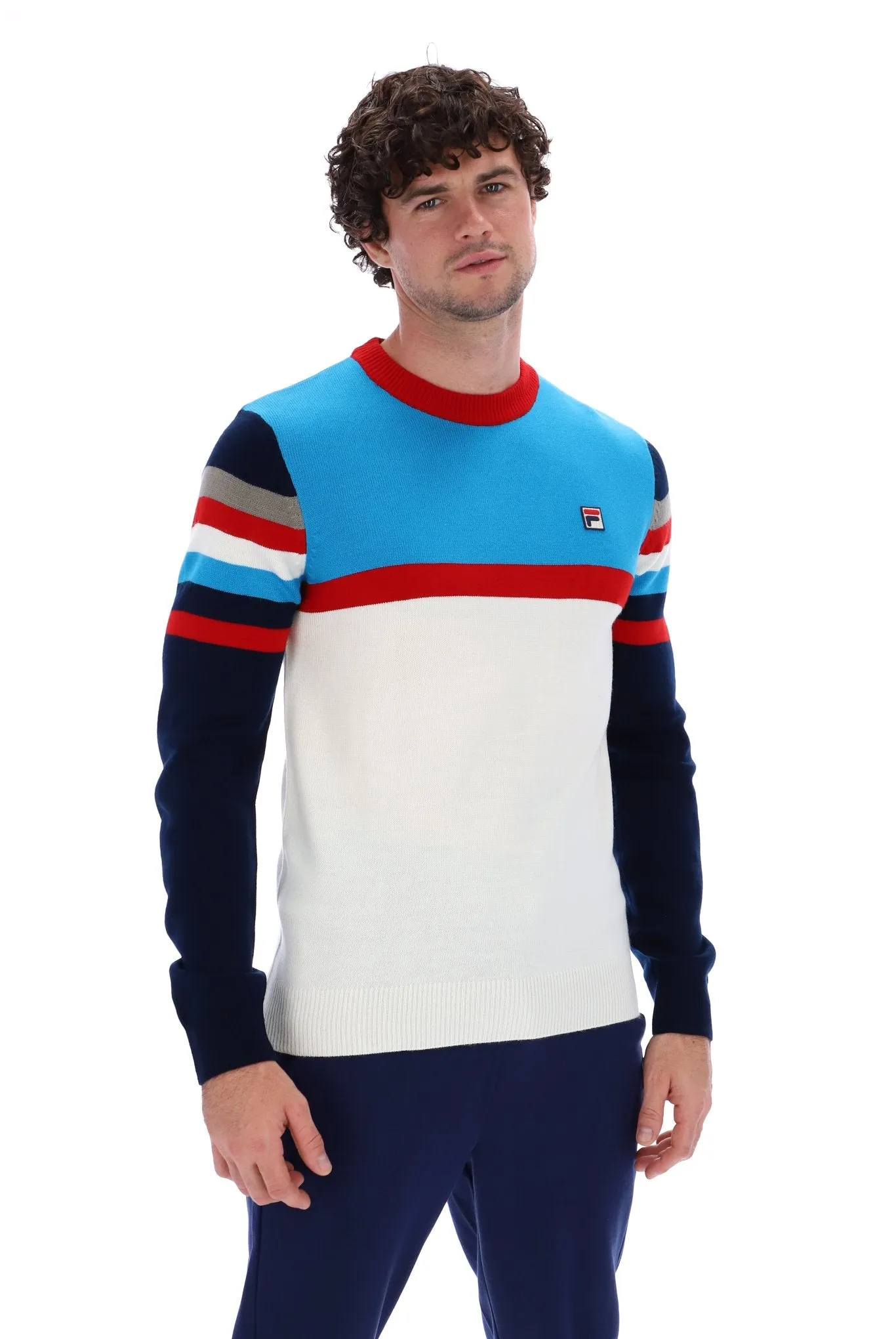 Lorenzo Stripe Crew Sweater