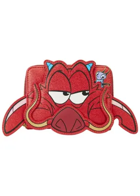 Loungefly Disney Mulan 25 Anniversary Mushu Glitter Cosplay Wallet