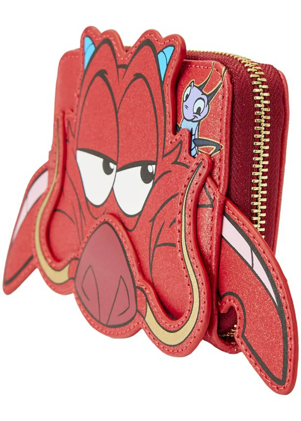 Loungefly Disney Mulan 25 Anniversary Mushu Glitter Cosplay Wallet