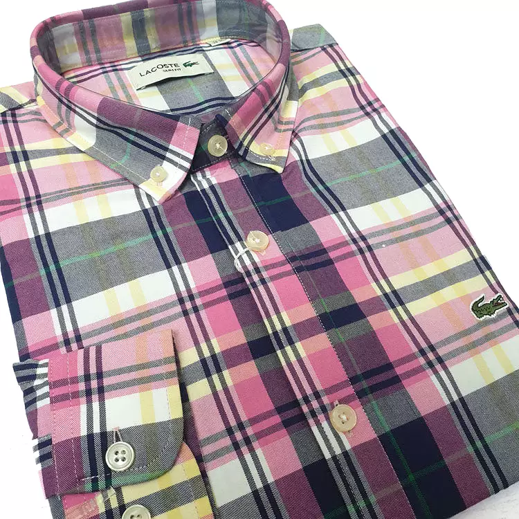 LST two toned check Shirt for men | Purple