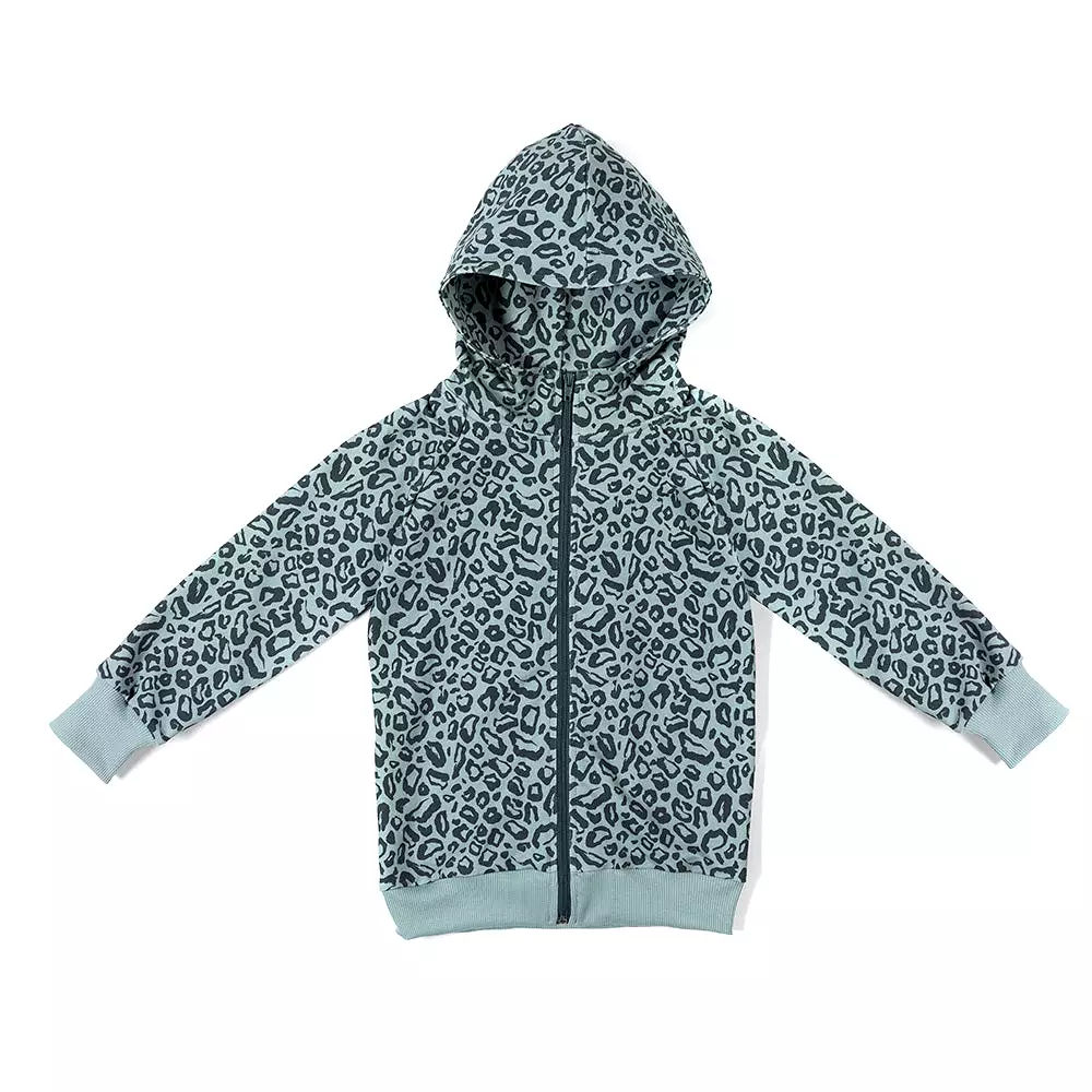 Malinami Leopard Skin Zip Up Hoodie