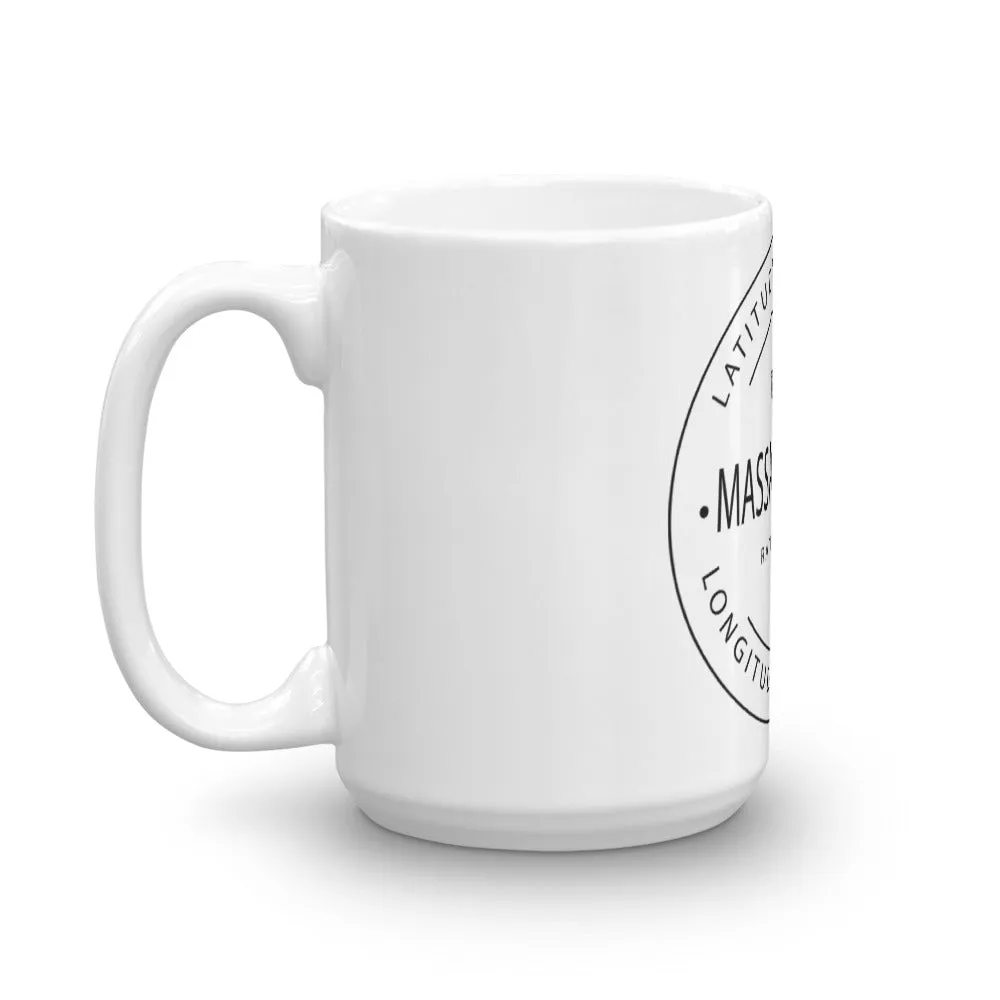 Massachusetts - Mug - Latitude & Longitude