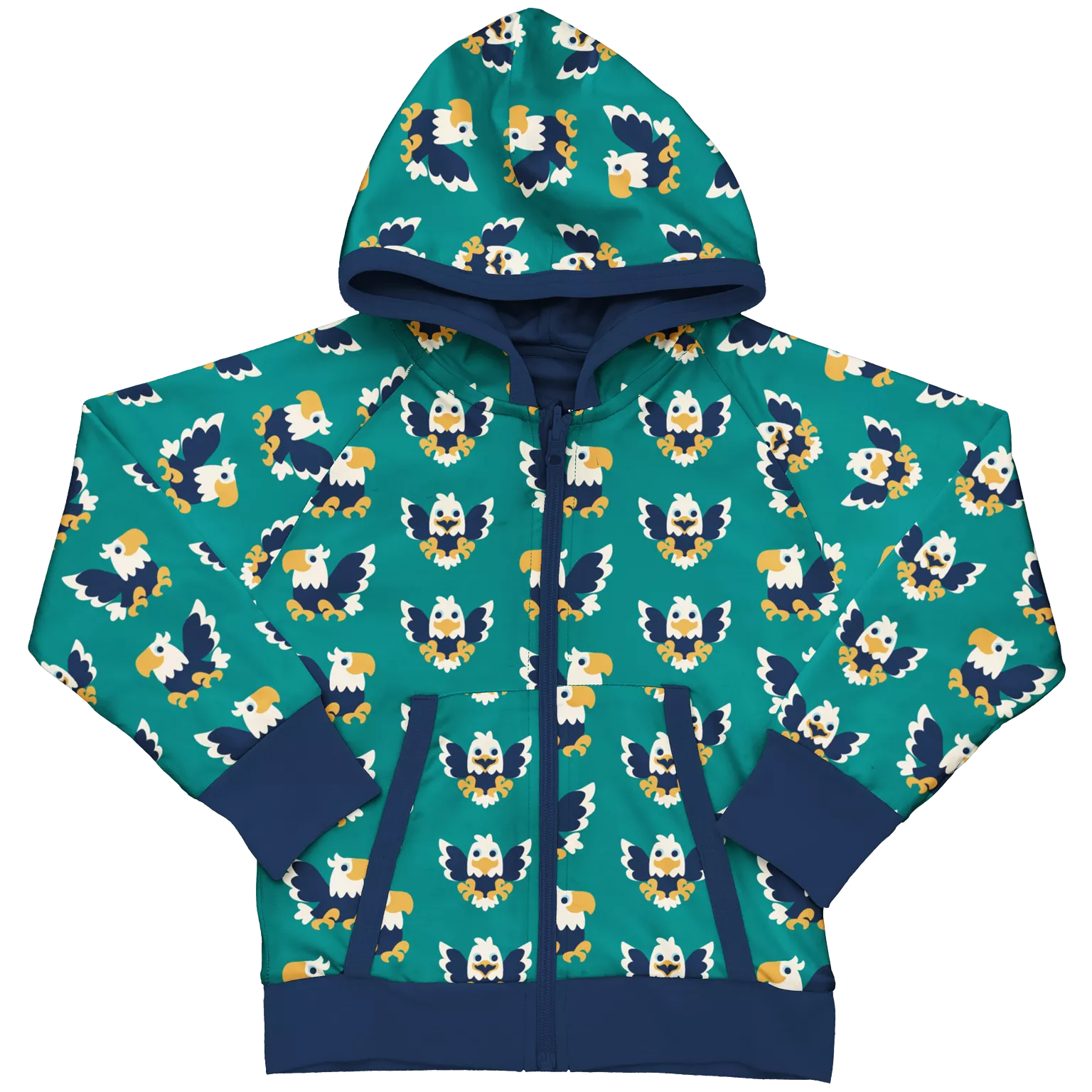 Maxomorra Dream Job Eagle Reversible Zip Hoodie