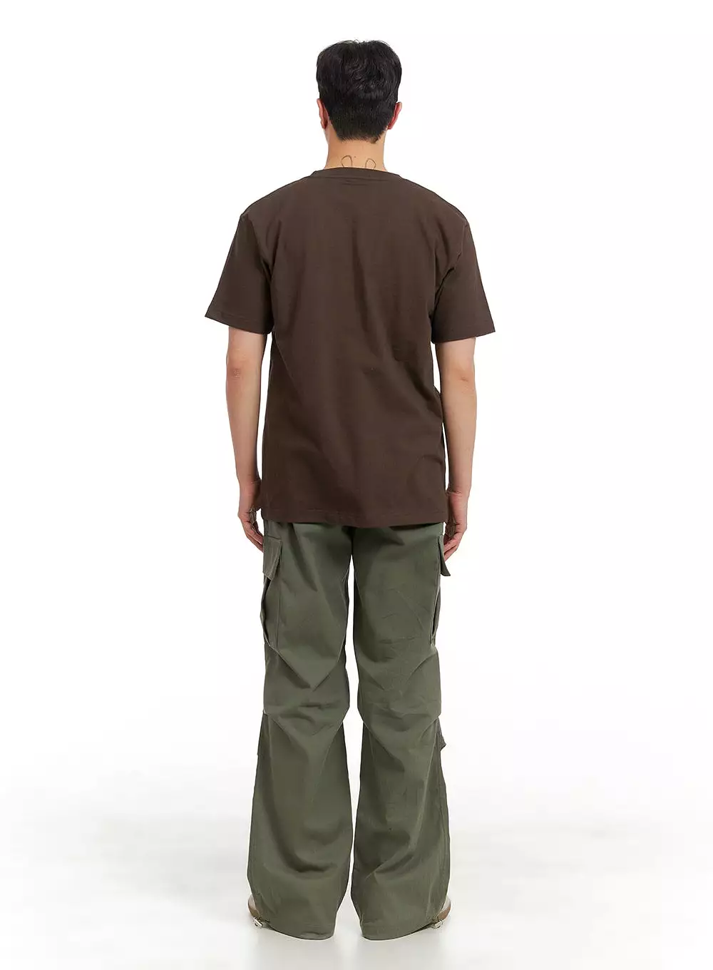 Men's Basic Short Sleeve T-Shirt IA402 / Brown