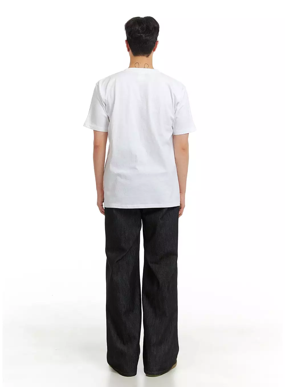 Men's Basic Short Sleeve T-Shirt IA402 / White