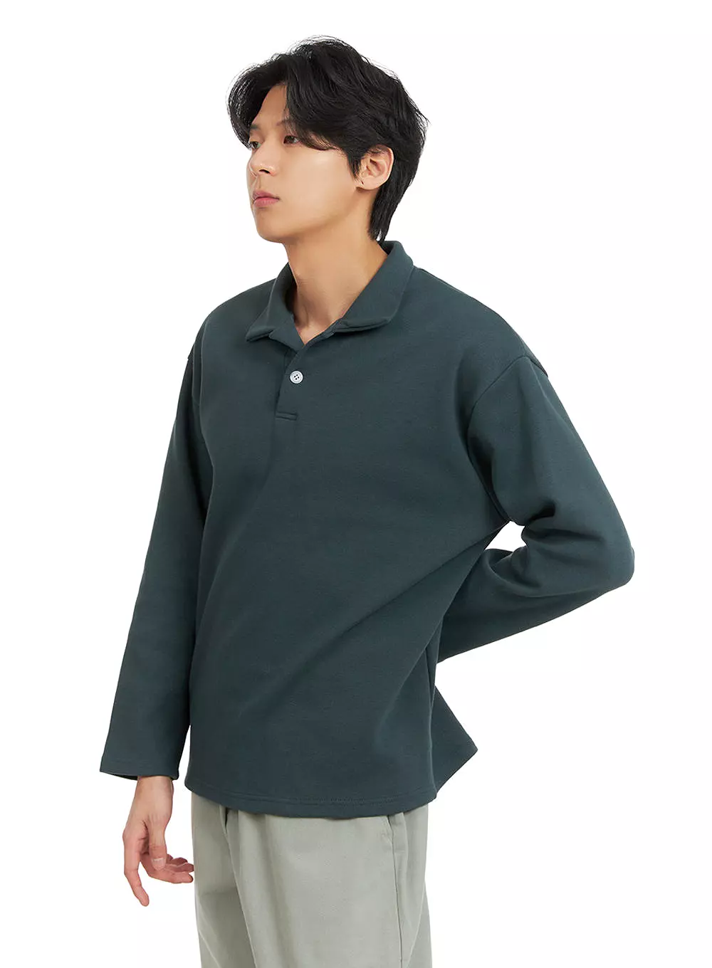 Men's Long Sleeve Polo Shirt IA402