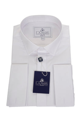 Mens White Standard Collar Shirt